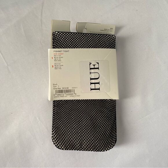 Hue Women’s Fishnet Tights Black size 1 - Picture 3 of 4